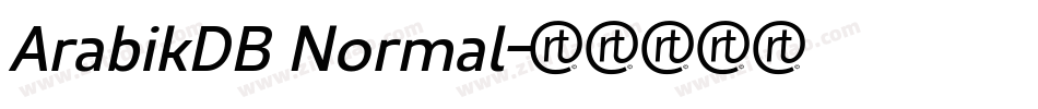 ArabikDB Normal字体转换